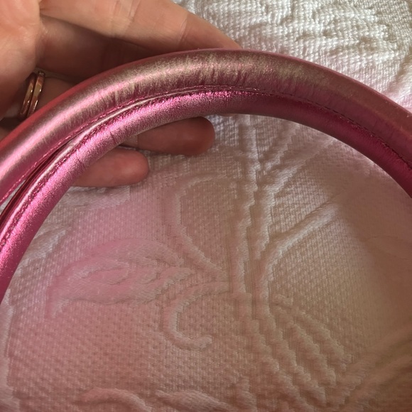 MZ Wallace 💕 vintage 💕 Bright Orange with Metallic pink handles / Made in USA - Picture 10 of 14